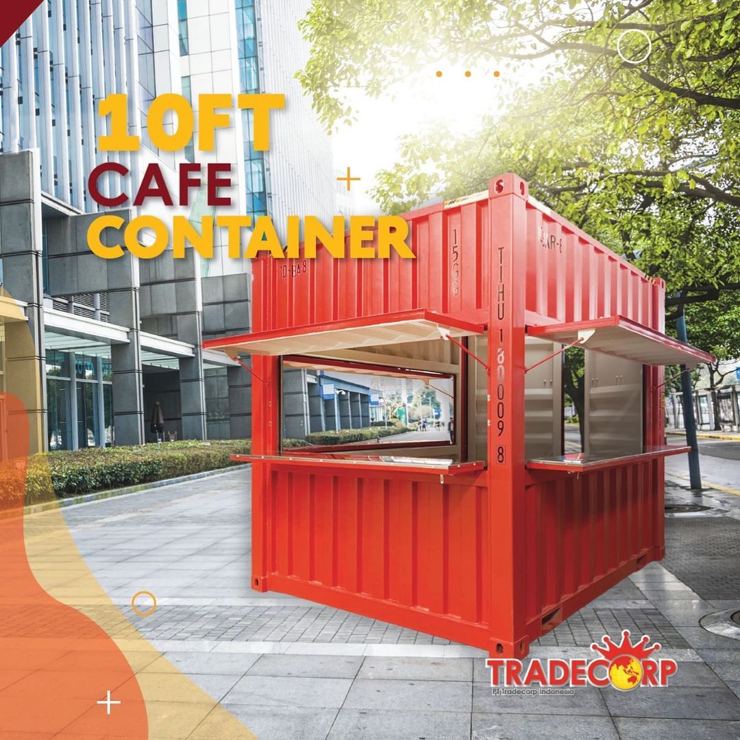 contoh desain booth container