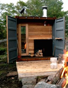 modifikasi kontainer unik sauna kontainer
