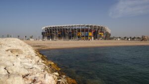 stadium 974, fifa world cup 2022, fifa, qatar, stadium kontainer, kontainer bekas, brasil, korea utara, jepang