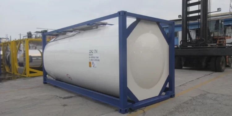 20 Feet T14 ISO Tank Container sebagai Tangki Penyimpanan Hidrogen Cair